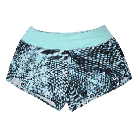 Nike Dri-Fit Shorts Women's Small Running Lined Tie Knit Waist Blue S - Picture 1 of 7